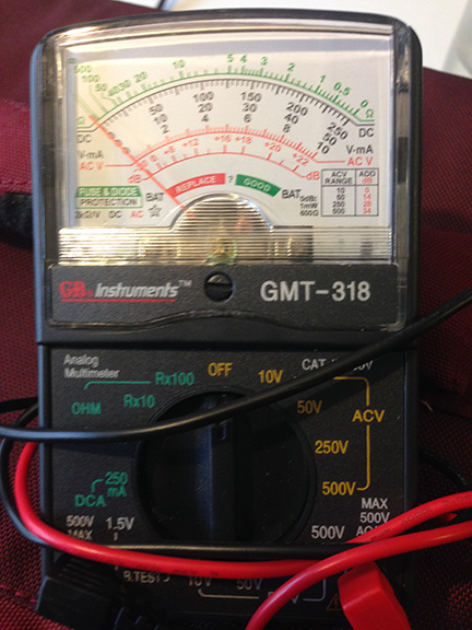 Analog multimeter