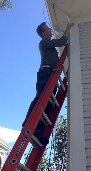 HDTV Coax antenna job