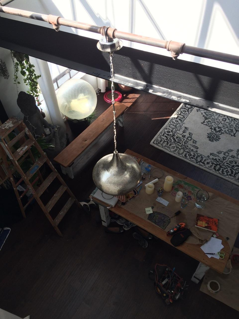 Morrocan lamp custom install