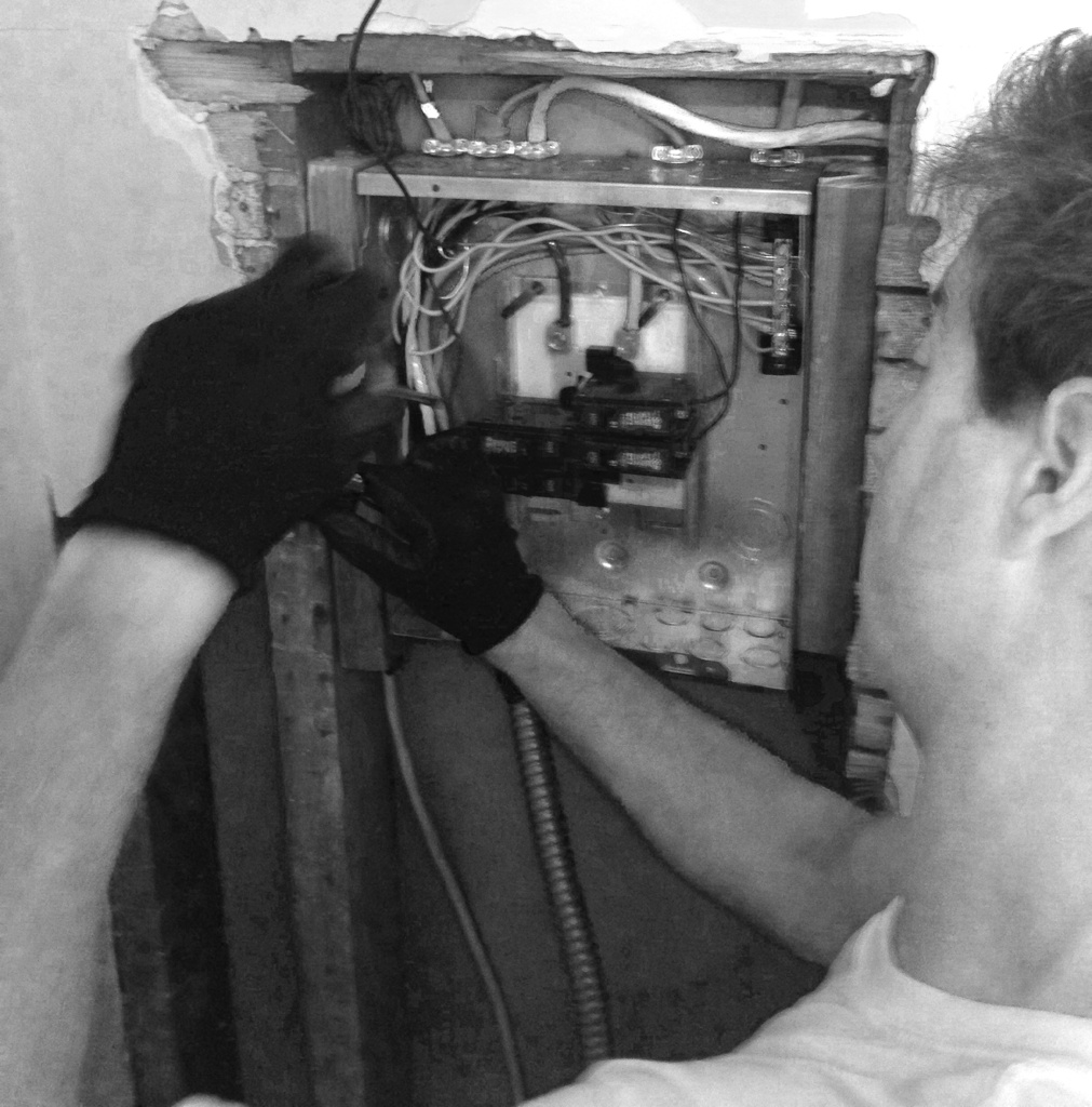 Phil doing the makeup