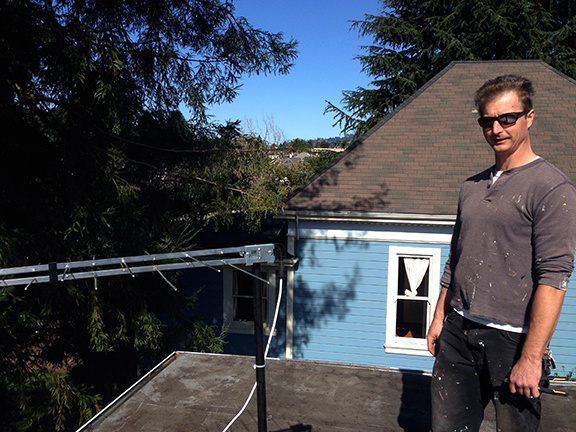 HDTV Coax antenna job