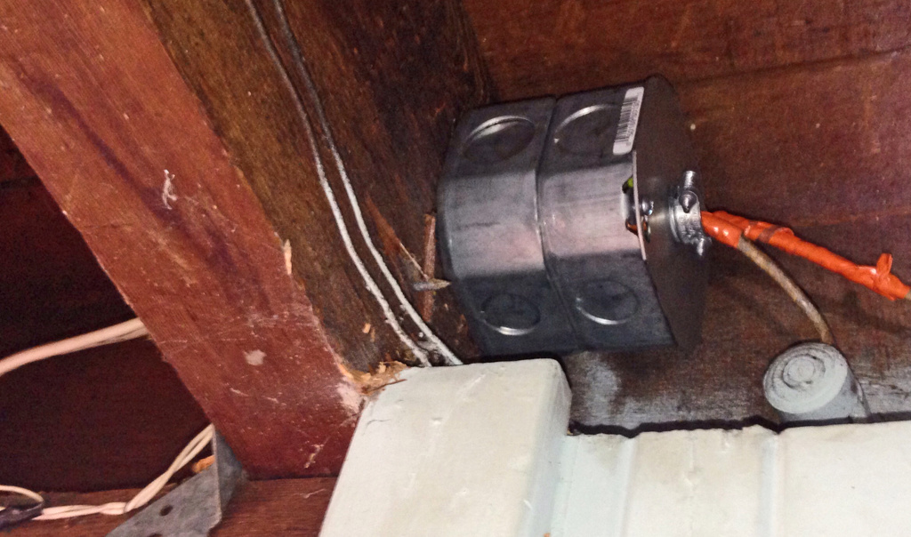 M GIll Knob and Tube to Romex protection