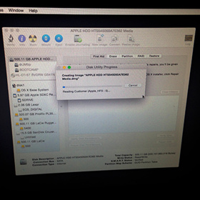 Backing up boot volume