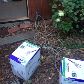 Pull 3 cat 5 through 1/2" pvc