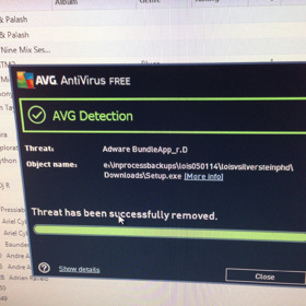 Windows Virus found in mac data!